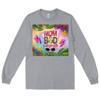 Heather Grey mom bod summer Long Sleeve Tee - TumblerDesignByShophia