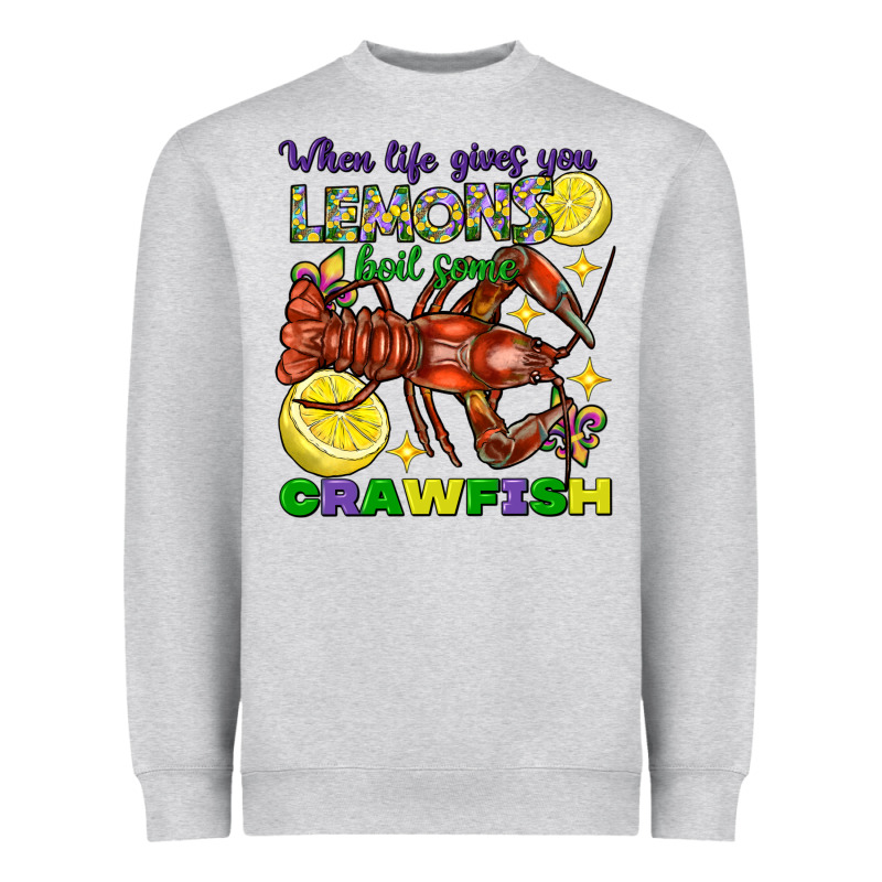 When Life Gives You Lemons Boil Some Crawfish Heavyweight Sweatshirt by FaDigitalArtStudio | Teevron
