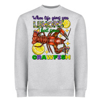 Heather Grey When life gives you lemons boil some crawfish Heavyweight Sweatshirt - FaDigitalArtStudio