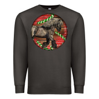 Smoke Belgian Horse Christmas Premium Sweatshirt - LillyAllenDesigns