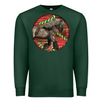 Sports Green Belgian Horse Christmas Premium Sweatshirt - LillyAllenDesigns