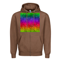 Chestnut colorful tiger seamless pattern Zipper Hoodie - BundleAndBundleShop