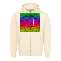 Sandshell colorful tiger seamless pattern Zipper Hoodie - BundleAndBundleShop