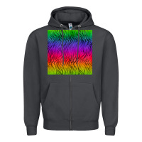 Smoke colorful tiger seamless pattern Zipper Hoodie - BundleAndBundleShop