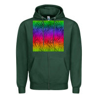 Sports Green colorful tiger seamless pattern Zipper Hoodie - BundleAndBundleShop