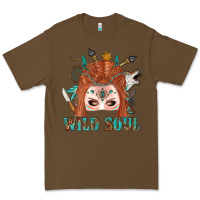 Cacao Western İndian Wild Soul With Braid Hair Woman Premium Tee - BundleAndBundleShop
