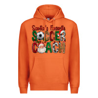 Carrot Santa's Favorite Soccer Coach For Christmas Premium Hoodie - FaDigitalArtStudio