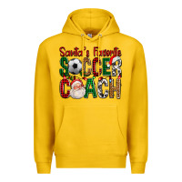 Lemon Santa's Favorite Soccer Coach For Christmas Premium Hoodie - FaDigitalArtStudio
