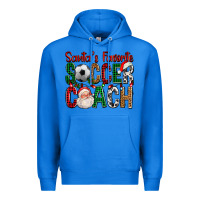 True Royal Santa's Favorite Soccer Coach For Christmas Premium Hoodie - FaDigitalArtStudio