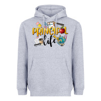 Heather Grey Principal Life Heavyweight Hoodie - LillyAllenDesigns