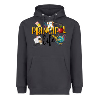 Smoke Principal Life Heavyweight Hoodie - LillyAllenDesigns