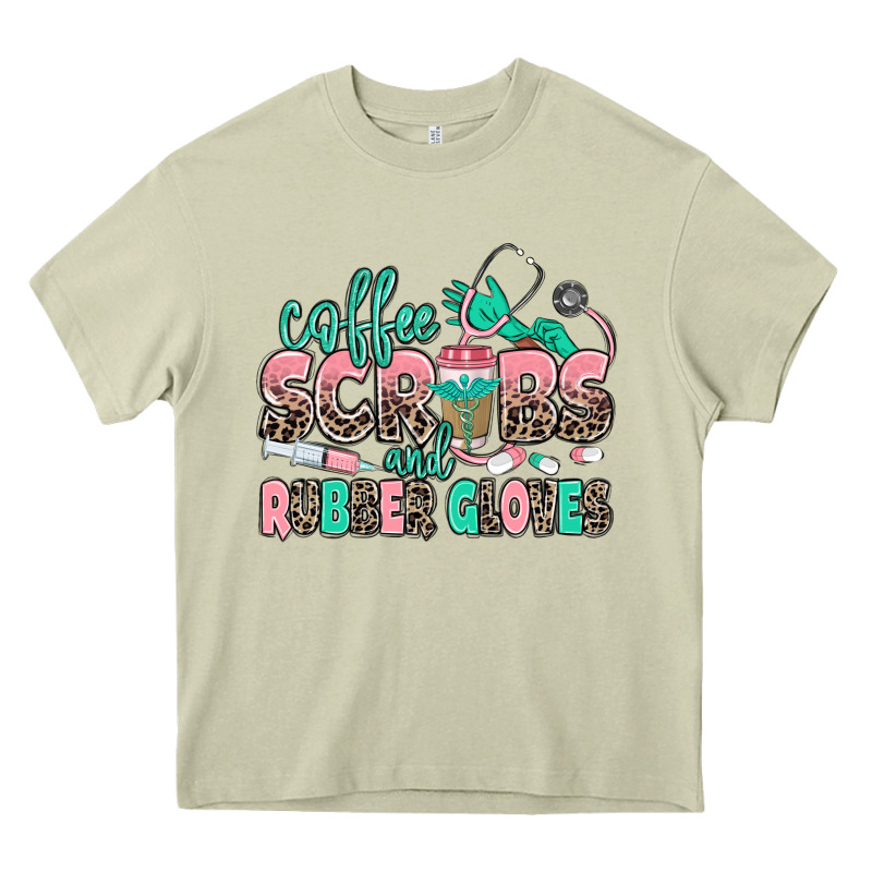 Coffee Scrubs And Rubber Gloves Heavy Core Tee by MaliasSmallBusiness | Teevron
