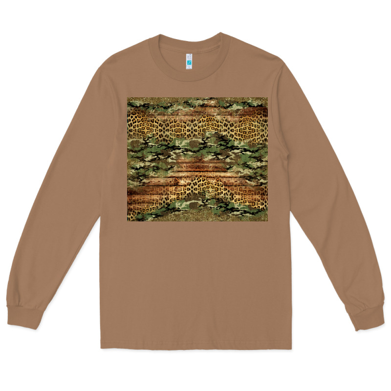 Camo Leopard And Glitter Tumbler Long Sleeve Tee by Jasminsmagicworld | Teevron