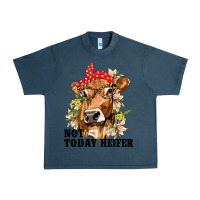 Midnight Navy Cute Heifer Urban Heavy Tee - texasbilliewilder