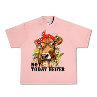 Salmon Cute Heifer Urban Heavy Tee - texasbilliewilder