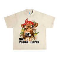 Sandshell Cute Heifer Urban Heavy Tee - texasbilliewilder