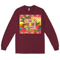 Burgundy hot mom summer Long Sleeve Tee - TumblerDesignByShophia