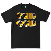 Black solid gold 1980s tv show pop music Premium Tee - tuanDangUi