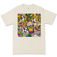 Bone Mardi Gras coffee cups and donut with cowhide Premium Tee - BundleAndBundleShop