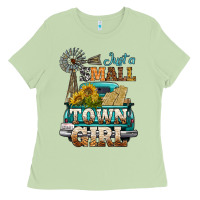 Matcha Just A Small Town Girl Windmill Ladies Tee - BundleAndBundleShop
