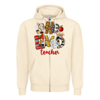 Sandshell One Loved Teacher Zipper Hoodie - FaDigitalArtStudio