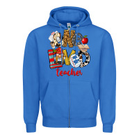 True Royal One Loved Teacher Zipper Hoodie - FaDigitalArtStudio