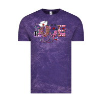 Cloud Purple valentines day nurse love Vintage Tee - RanaPortraitStore
