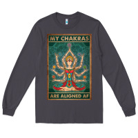 Smoke my chakras are aligned af vintage yoga meditation Long Sleeve Tee - tuanDangUi