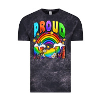 Cloud Black Proud Mom Vintage Tee - NancyCooperArtShop