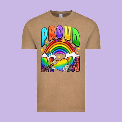 Proud Mom Vintage Tee Designed By Nancycooperartshop
