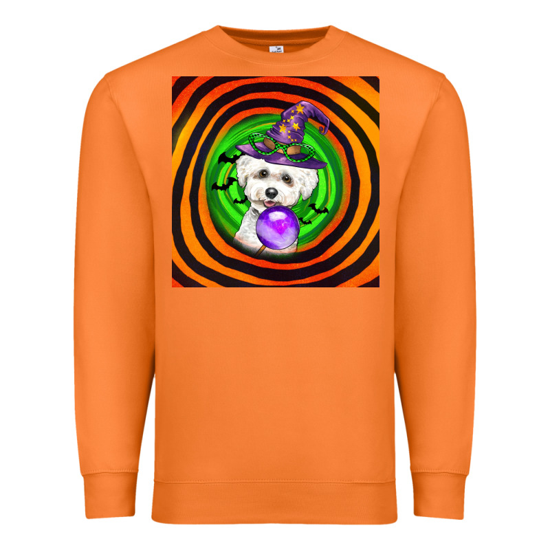 Halloween Bichons Frise Dog Premium Sweatshirt by LillyAllenDesigns | Teevron