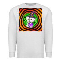 Oatmeal Heather halloween bichons frise dog Premium Sweatshirt - LillyAllenDesigns