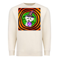 Sandshell halloween bichons frise dog Premium Sweatshirt - LillyAllenDesigns