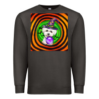 Smoke halloween bichons frise dog Premium Sweatshirt - LillyAllenDesigns