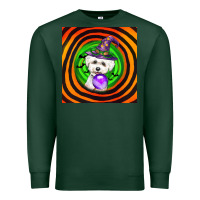Sports Green halloween bichons frise dog Premium Sweatshirt - LillyAllenDesigns