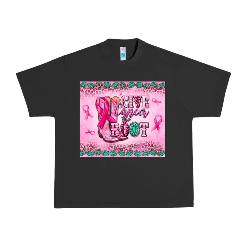 Give Cancer The Boot Urban Heavy Tee by NancyCooperArtShop | Teevron