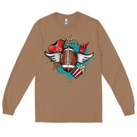 Toasted Coconut Football ball leopard glitter Long Sleeve Tee - HowdyJamesFarm