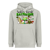 Moon Dust Santa's Favorite Bartender Heavyweight Hoodie - LillyAllenDesigns