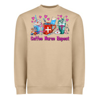 Mushroom Coffee Nurse Repeat Nurse Coffee Cups Heavyweight Sweatshirt - FaDigitalArtStudio