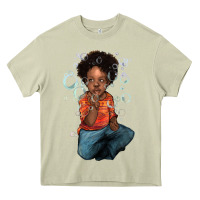Mossy afro black boy Heavy Core Tee - NancyCooperArtShop