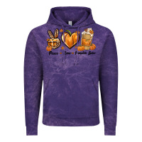 Cloud Purple Peace Love Pumpkin Spice Vintage Hoodie - texasbilliewilder