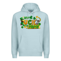 Blue Mist one lucky mama Premium Hoodie - FaDigitalArtStudio