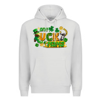 Dove Grey one lucky mama Premium Hoodie - FaDigitalArtStudio