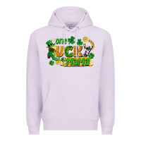 Lilac one lucky mama Premium Hoodie - FaDigitalArtStudio