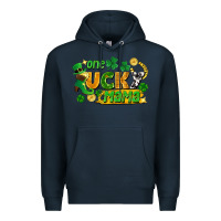 Navy one lucky mama Premium Hoodie - FaDigitalArtStudio
