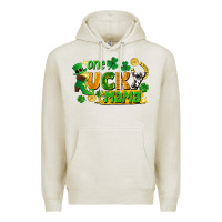 Oatmeal Heather one lucky mama Premium Hoodie - FaDigitalArtStudio