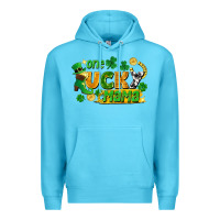 Ocean Blue one lucky mama Premium Hoodie - FaDigitalArtStudio