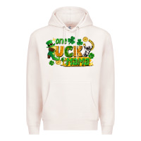 Pale Pink one lucky mama Premium Hoodie - FaDigitalArtStudio