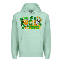Seafoam one lucky mama Premium Hoodie - FaDigitalArtStudio