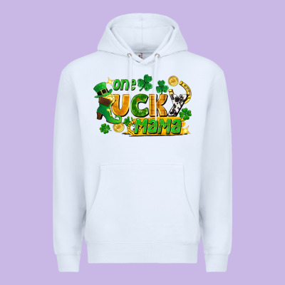 One Lucky Mama Premium Hoodie Designed By Fadigitalartstudio
